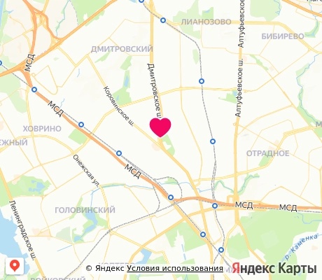 На карте