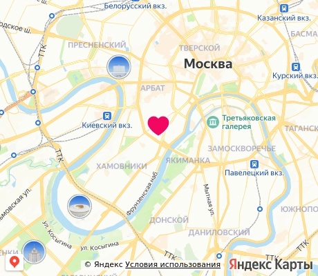 На карте