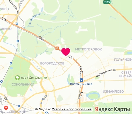 На карте