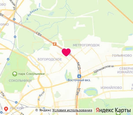 На карте