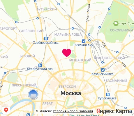 На карте