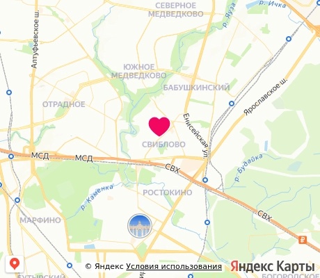 На карте