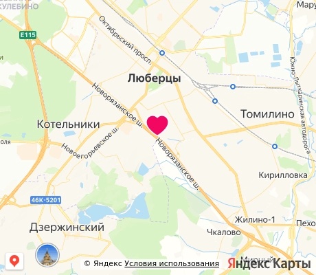 На карте