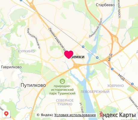 На карте