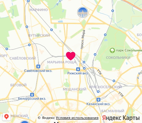 На карте