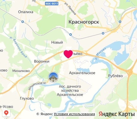 На карте