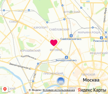 На карте