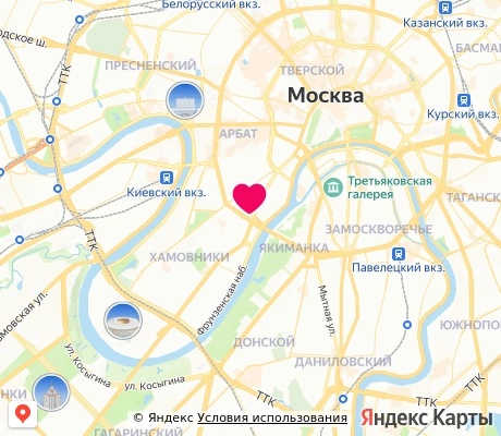 На карте