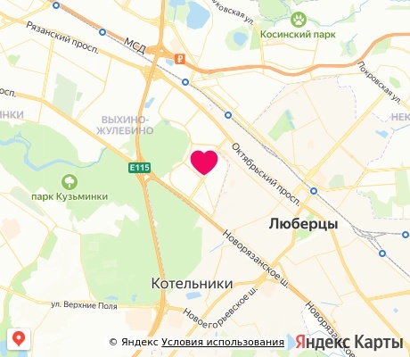 На карте