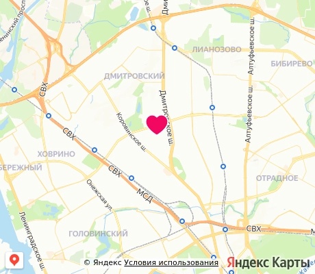 На карте