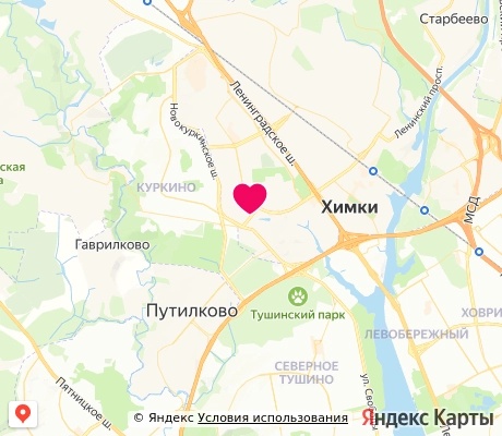 На карте