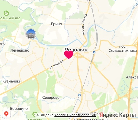 На карте
