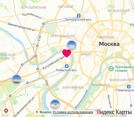 На карте