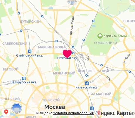 На карте