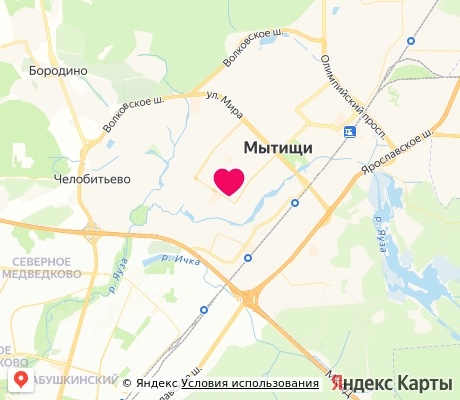 На карте