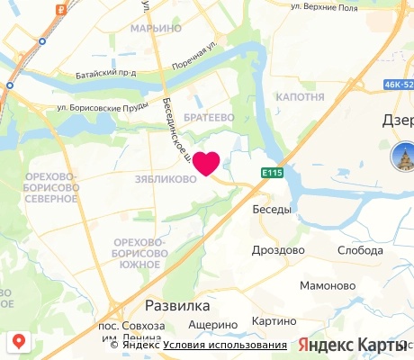 На карте