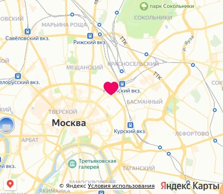 На карте
