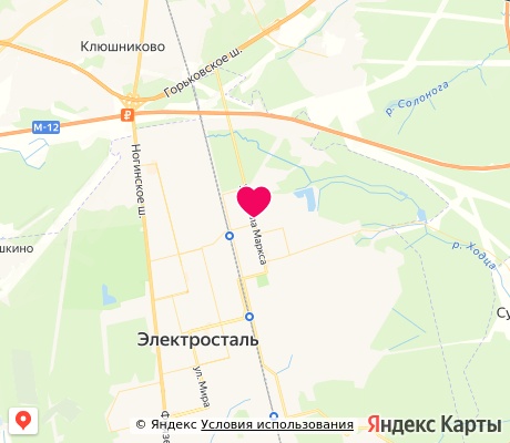 На карте