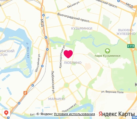 На карте