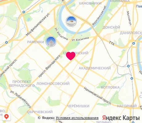 На карте