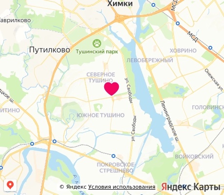 На карте