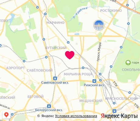 На карте