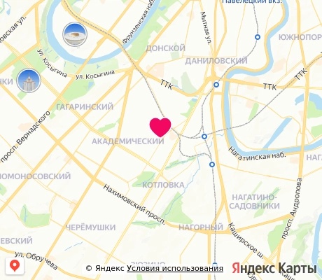 На карте