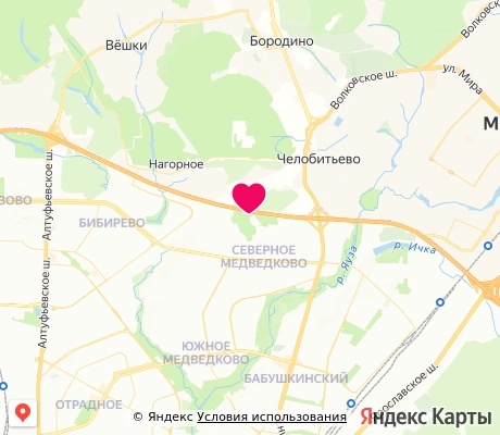 На карте