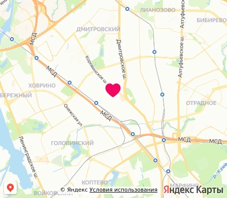 На карте
