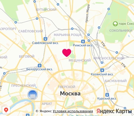 На карте
