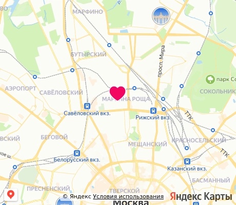 На карте