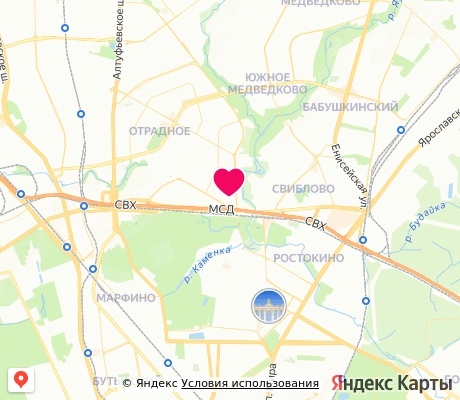 На карте