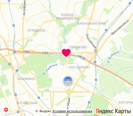 На карте