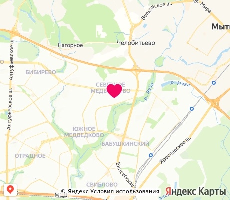 На карте