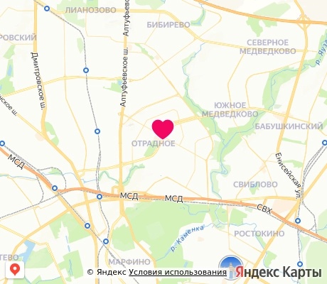 На карте