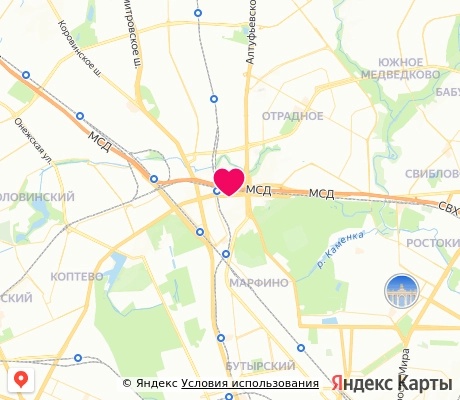На карте
