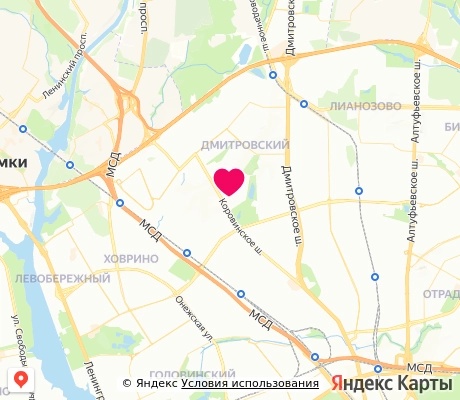 На карте