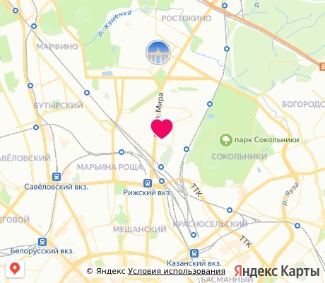 На карте