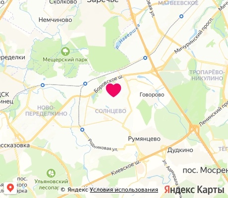На карте