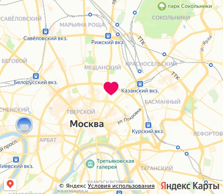 На карте