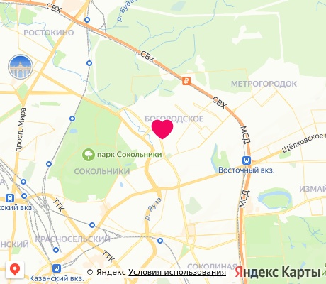 На карте