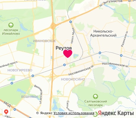 На карте