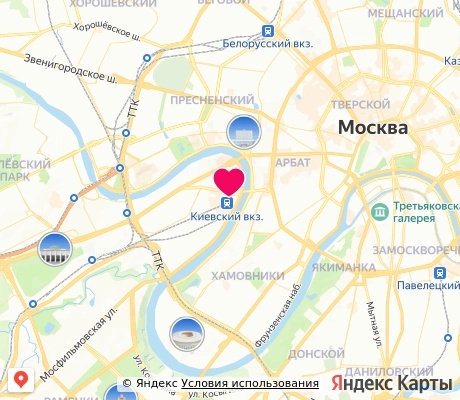 На карте