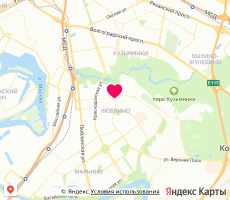 На карте