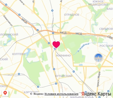 На карте