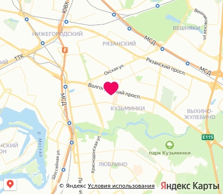 На карте