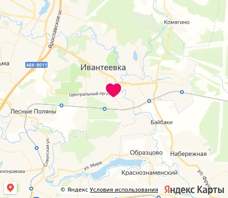 На карте