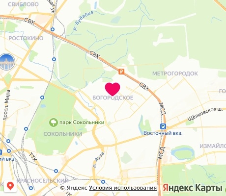 На карте