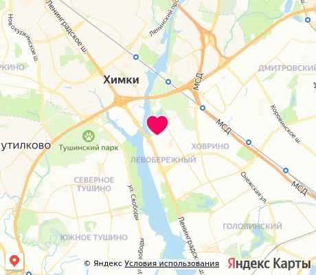 На карте
