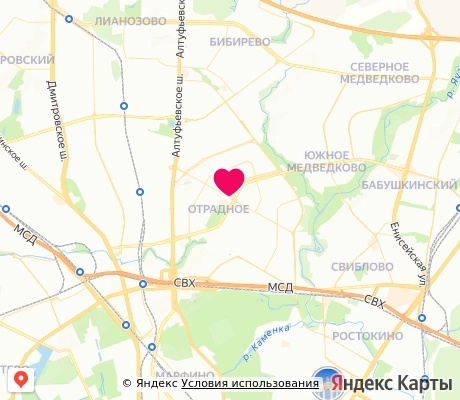 На карте
